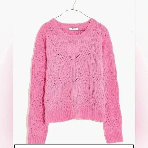MADEWELL Barbie Pink Pullover Sweater.  Size xxs - Picture 2 of 8
